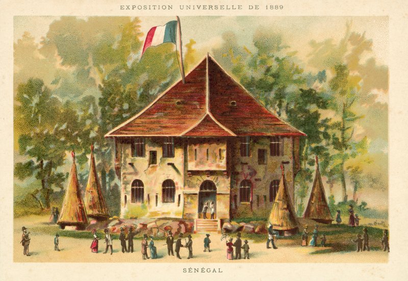 Senegalin paviljonki, maailmanlaajuinen näyttely 1889, Pariisi tekijältä French School