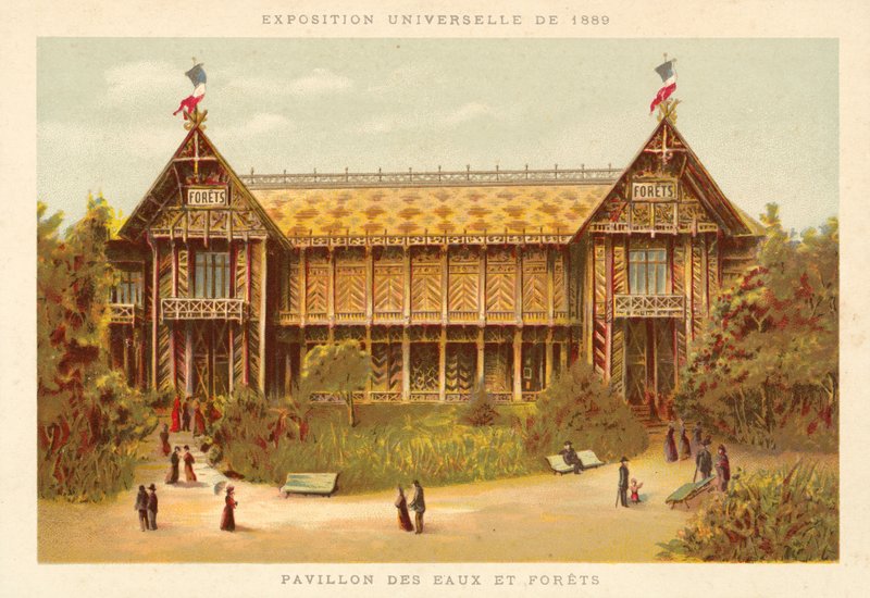 Vesien ja metsien paviljonki, Exposition Universelle 1889, Pariisi tekijältä French School