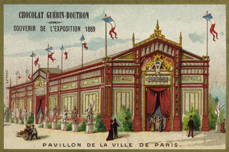 Pariisin kaupungin paviljonki (chromolitho) tekijältä French School