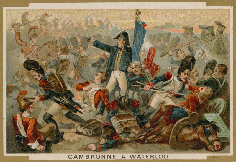 Pierre Cambronne, ranskalainen kenraali Waterloon taistelussa 1815 tekijältä French School