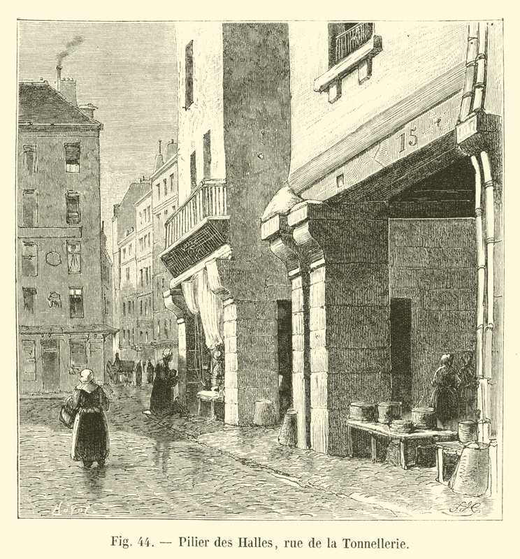 Les Hallesin pilari, rue de la Tonnellerie tekijältä French School