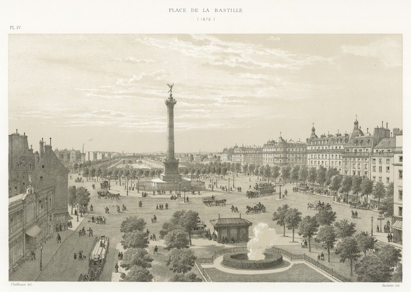Place de la Bastille, 1878 tekijältä French School