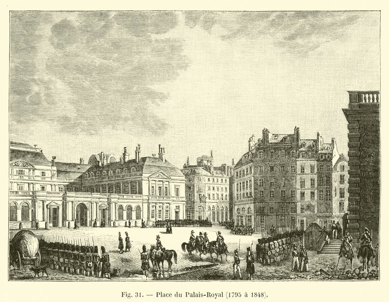 Place du Palais-Royal, 1795-1848 tekijältä French School