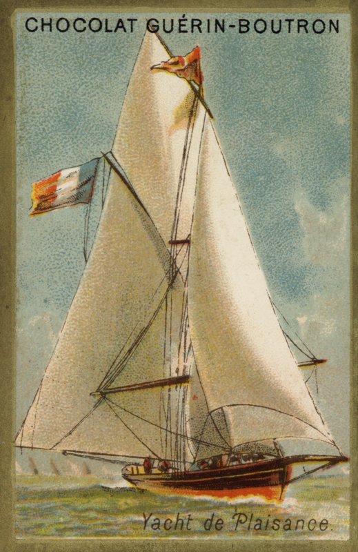 Huvivene (chromolitho) tekijältä French School