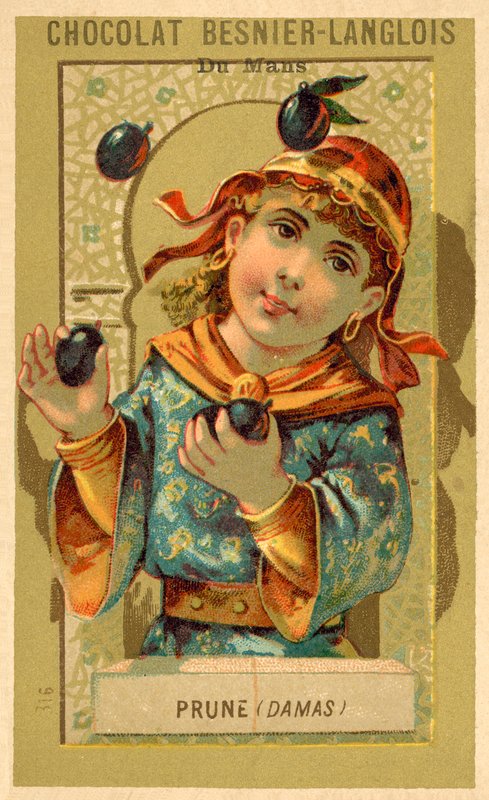 Luumut Damaskuksesta (chromolitho) tekijältä French School
