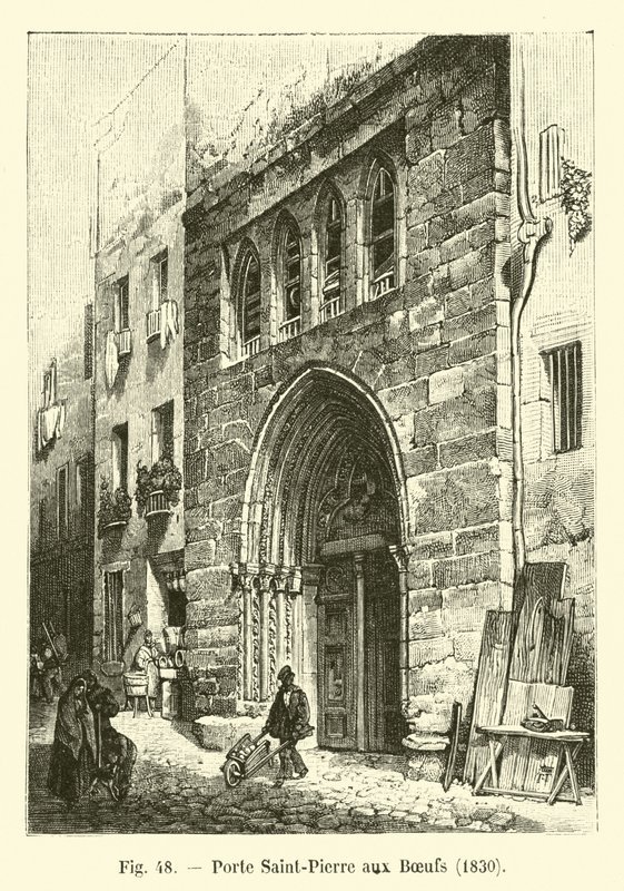 Pyhän Pietarin portti härkien kanssa, 1830 tekijältä French School