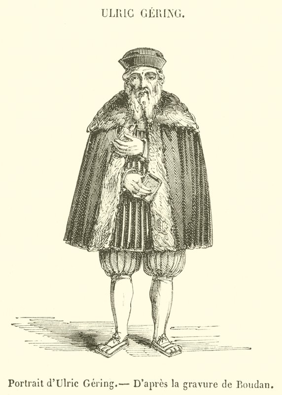 Ulric Geringin muotokuva (kaiverrus) tekijältä French School