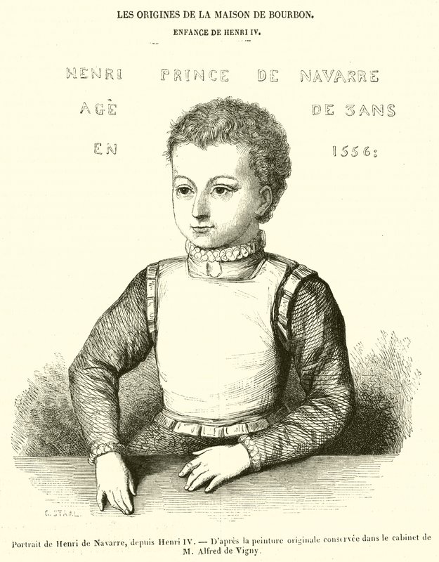 Henrik Navarralaisen muotokuva, Henrik IV:ltä (kaiverrus) tekijältä French School