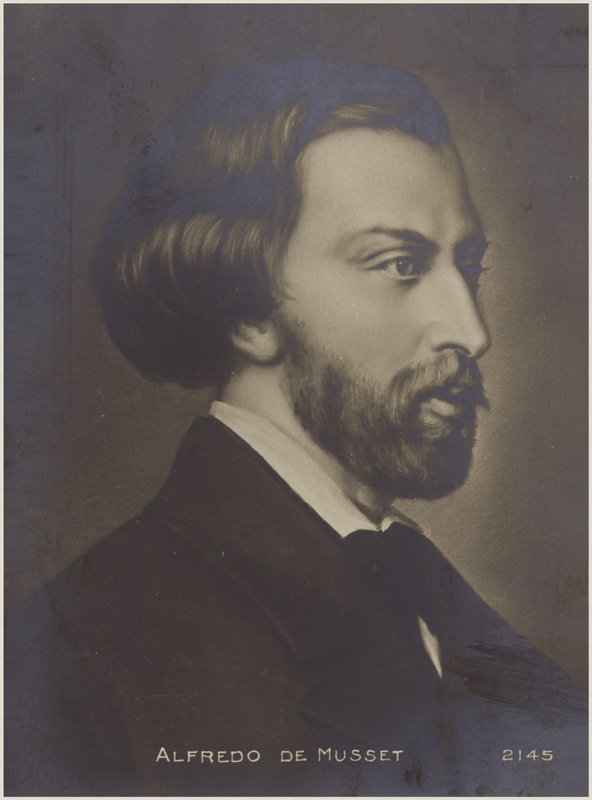 Alfred de Mussetin muotokuva tekijältä French School