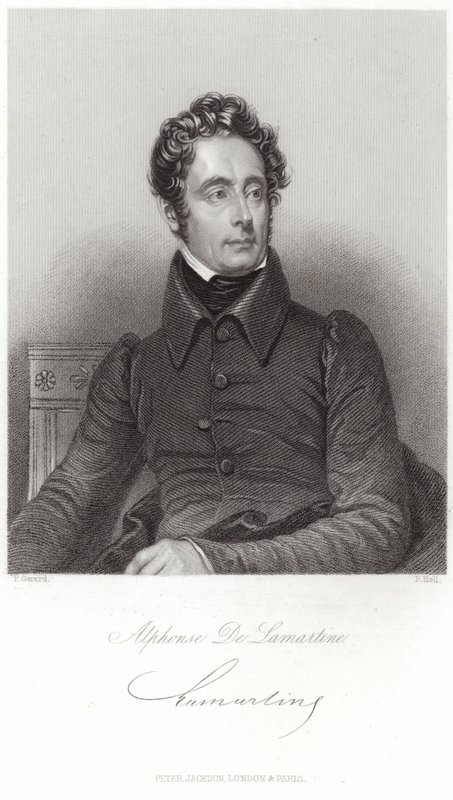 Alphonse de Lamartinen muotokuva tekijältä French School