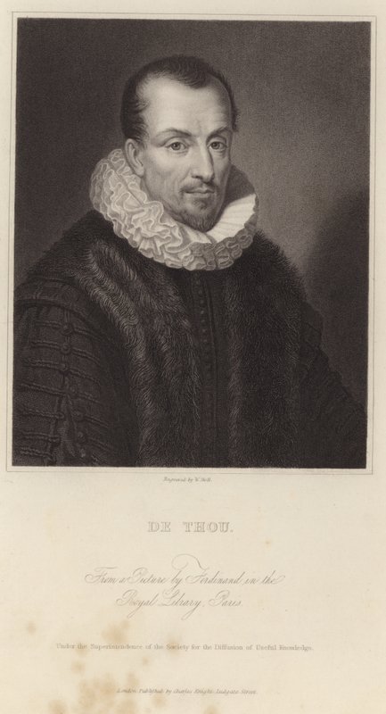 Jacques Auguste de Thoun muotokuva tekijältä French School