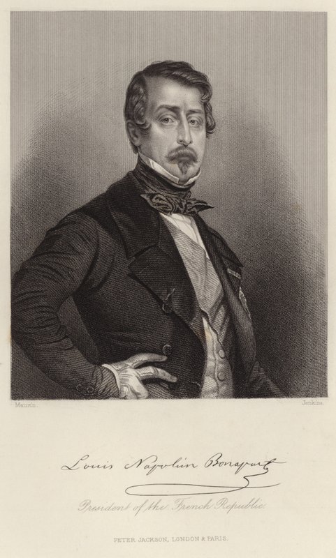 Louis-Napoleon Bonaparten muotokuva tekijältä French School