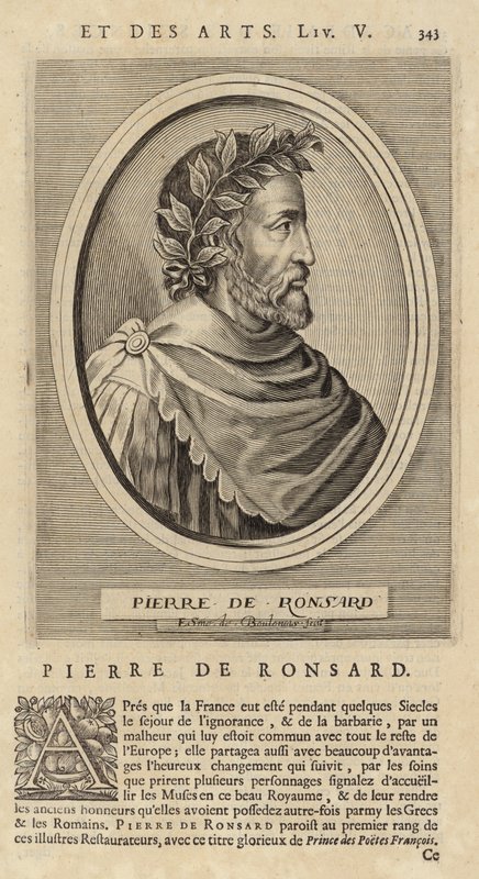 Pierre de Ronsardin muotokuva tekijältä French School