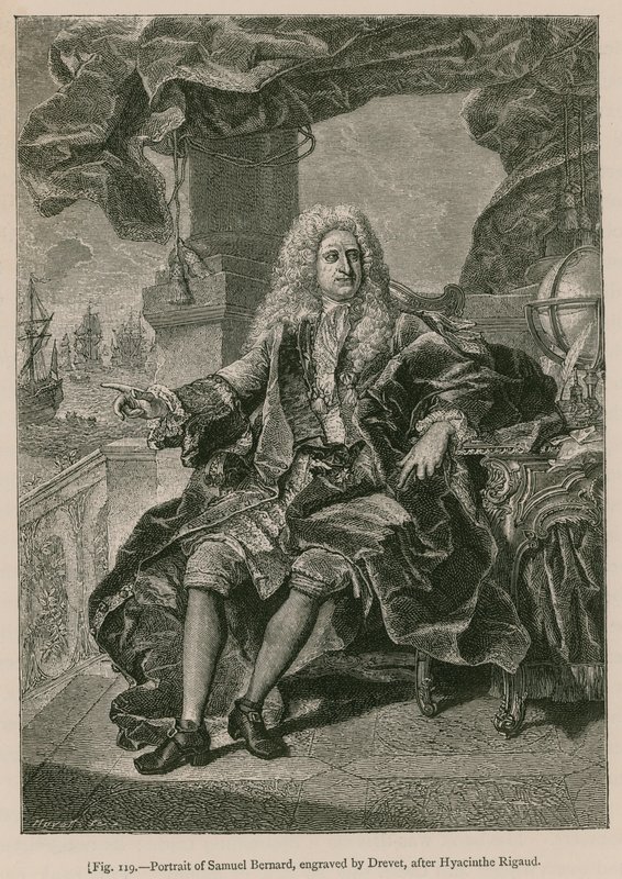 Samuel Bernardin muotokuva, Drevetin kaivertama Hyacinthe Rigaudin mukaan tekijältä French School