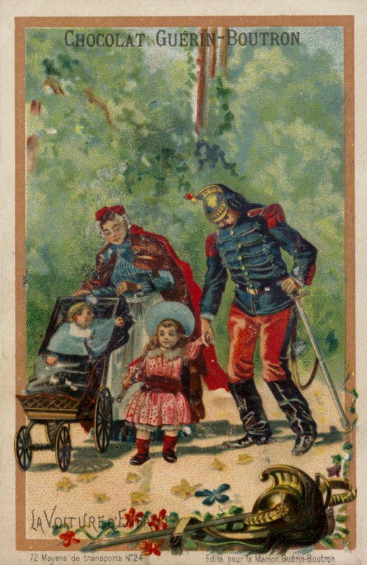 Lastenvaunut (chromolitho) tekijältä French School