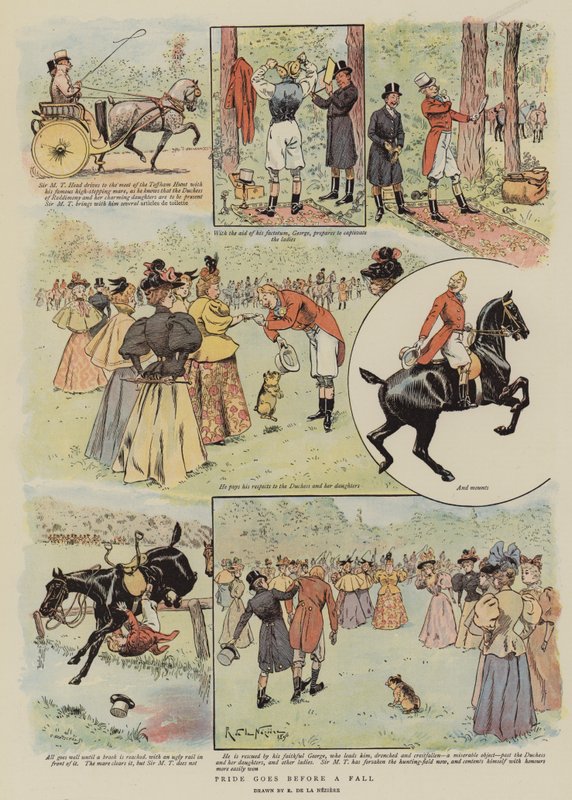 Ylpeys käy lankeemuksen edellä (chromolitho) tekijältä French School