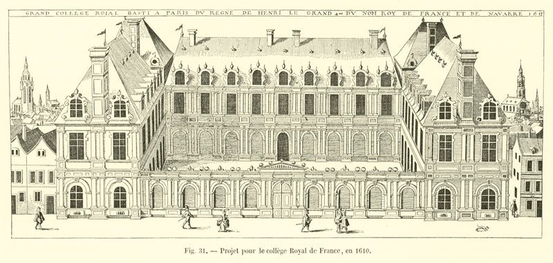 Projekti Royal College of Francelle, vuonna 1610 tekijältä French School
