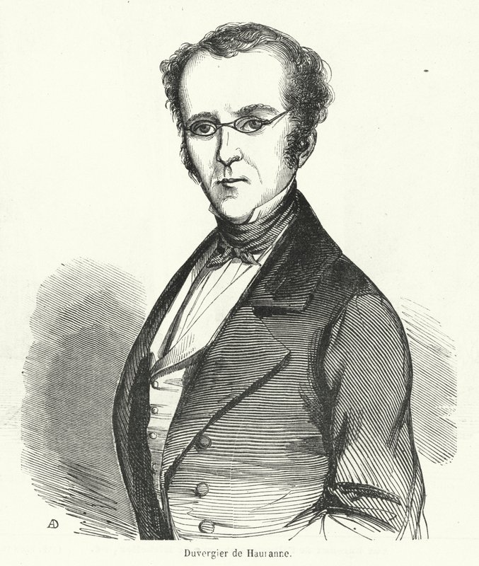 Prosper Duvergier de Hauranne, ranskalainen poliitikko tekijältä French School