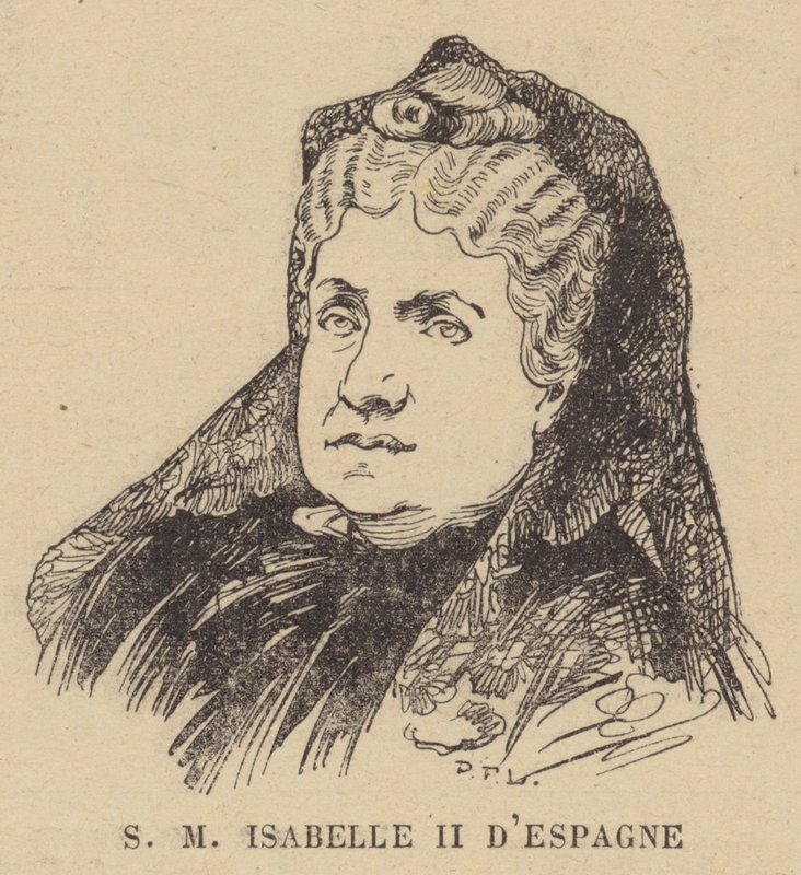 Espanjan kuningatar Isabella II tekijältä French School