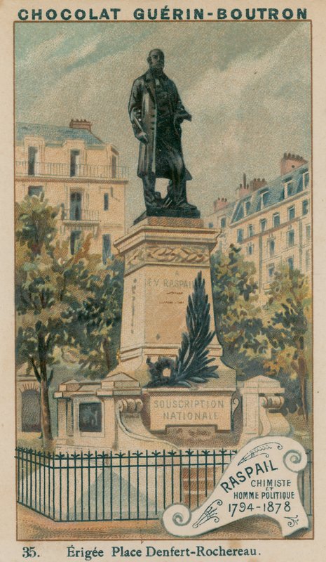Raspail, kemisti ja poliitikko, 1794-1878. Pystytetty paikka Denfert-Rochereau tekijältä French School