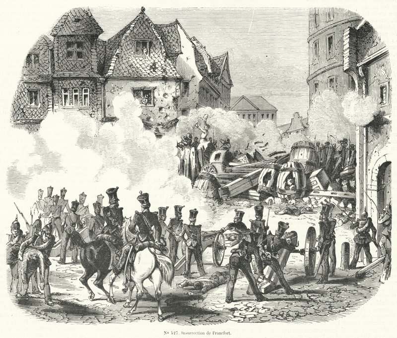 Kapina Frankfurtissa, Saksassa, syyskuussa 1848 tekijältä French School