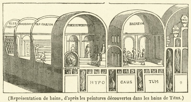 Representation de bains (kaiverrus) tekijältä French School