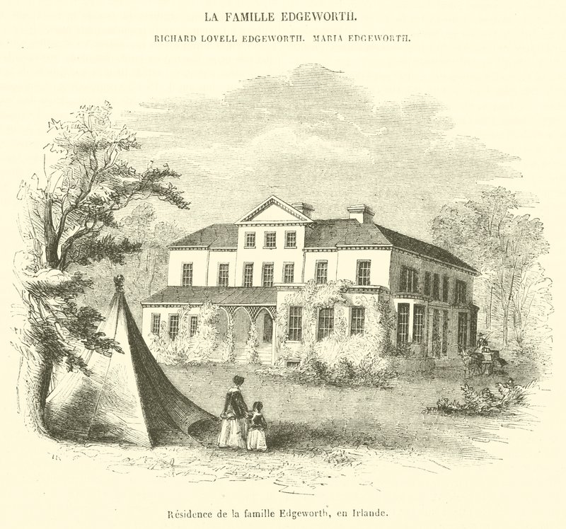 Edgeworthin perheen asuinpaikka, Irlanti (kaiverrus) tekijältä French School