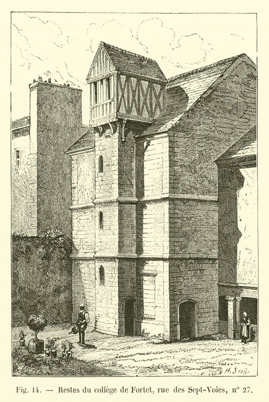 Fortetin yliopiston jäänteet, rue des Sept-Voies, nro 27 tekijältä French School