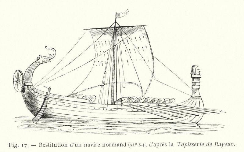 Normannilaisen laivan palauttaminen, 1000-luku; Bayeux