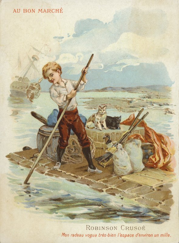 Robinson Crusoe lautalla. tekijältä French School
