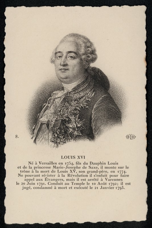 Roi Luis XVI (litho) tekijältä French School