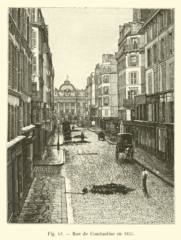 Rue de Constantine vuonna 1855 tekijältä French School