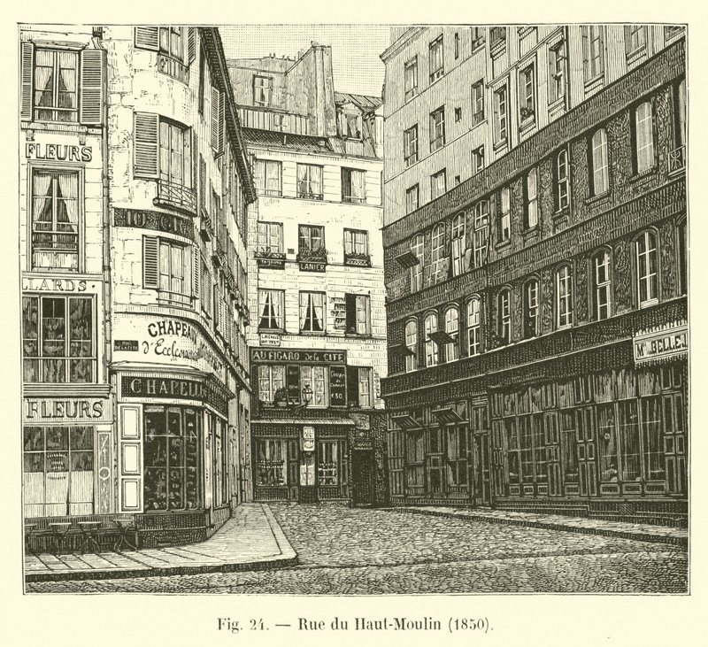 Upper Moulin Street, 1850 tekijältä French School