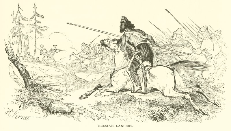 Venäjän Lancers (kaiverrus) tekijältä French School