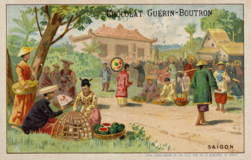Saigon (chromolitho) tekijältä French School