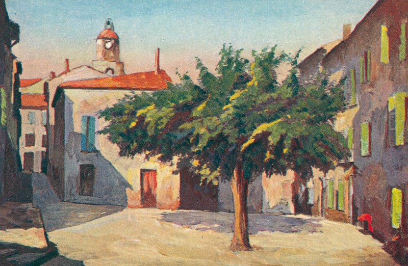 Saint Tropez: Maalauksellinen kulma (värilitro) tekijältä French School