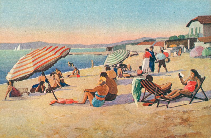 Saint Tropez: bouillabaisse-ranta (värilitro) tekijältä French School