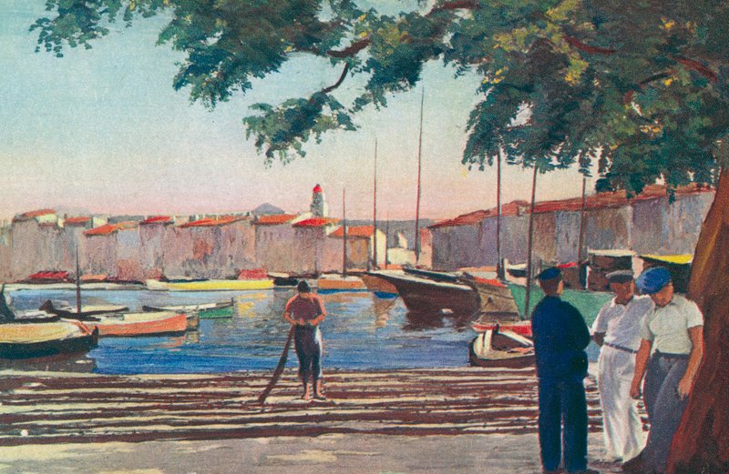 Saint Tropez: satama (värilitro) tekijältä French School