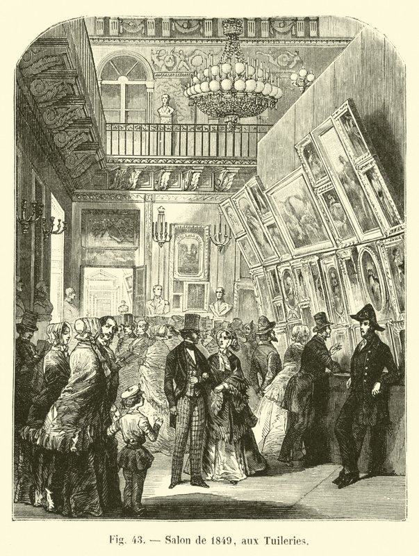 Salonki vuodelta 1849, Tuileriesissa tekijältä French School