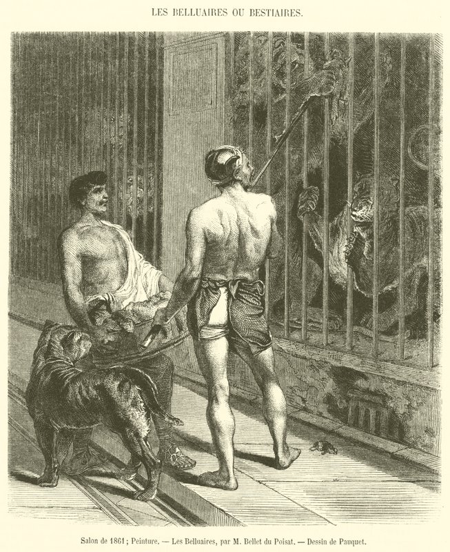 Salon of 1861, maalaus, Les Belluaires (kaiverrus) tekijältä French School