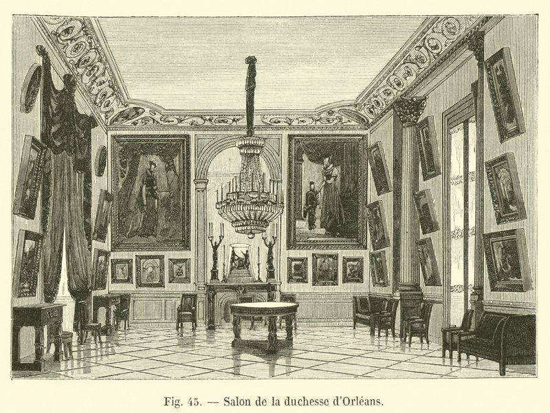 Orleansin herttuattaren salonki tekijältä French School