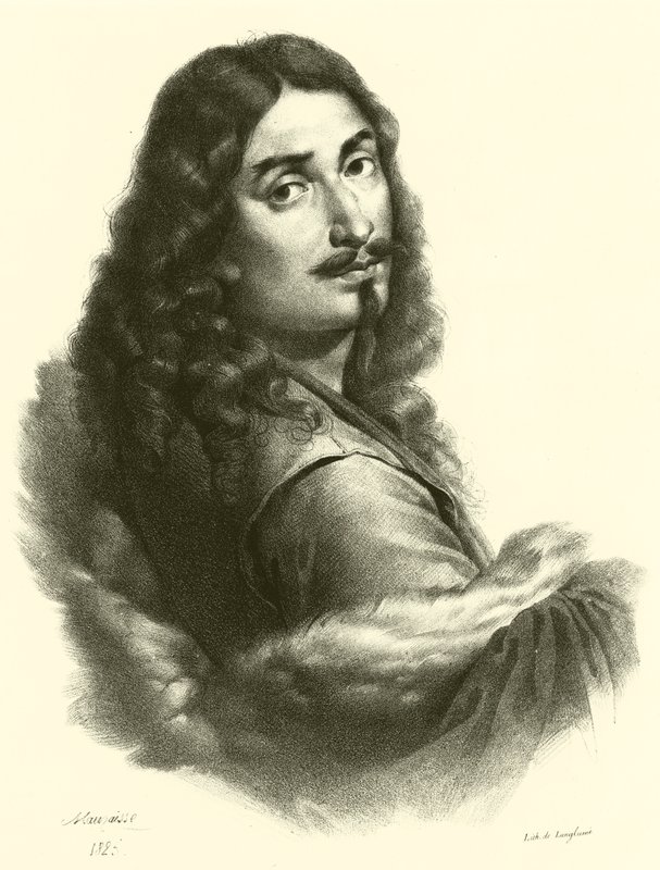 Salvator Rosa, muotokuva (kaiverrus) tekijältä French School