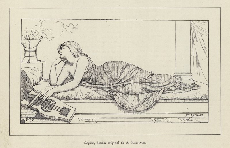 Sappho (litho) tekijältä French School