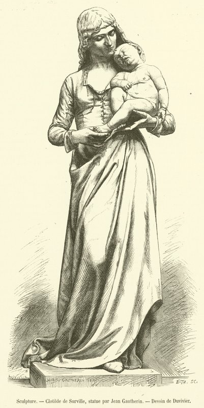 Veistos, Clotilde de Surville (kaiverrus) tekijältä French School