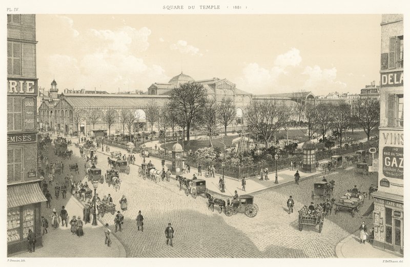Square du Temple, 1881 tekijältä French School