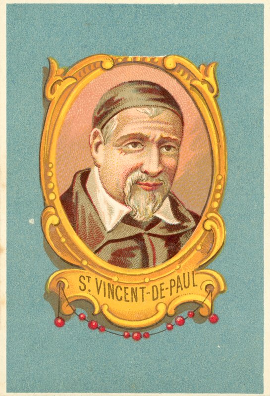 St Vincent-de-Paul (väri litho) tekijältä French School