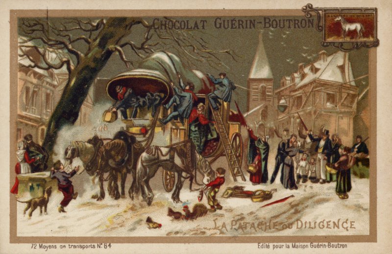 Stagecoach (chromolitho) tekijältä French School