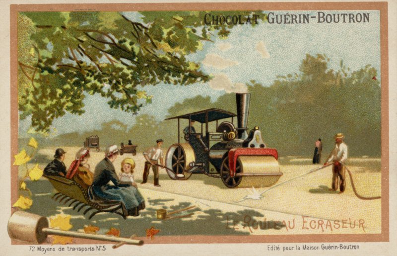 Steamroller (chromolitho) tekijältä French School