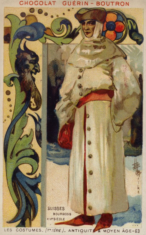 Sveitsiläinen porvarillinen puku, 1300-luku tekijältä French School