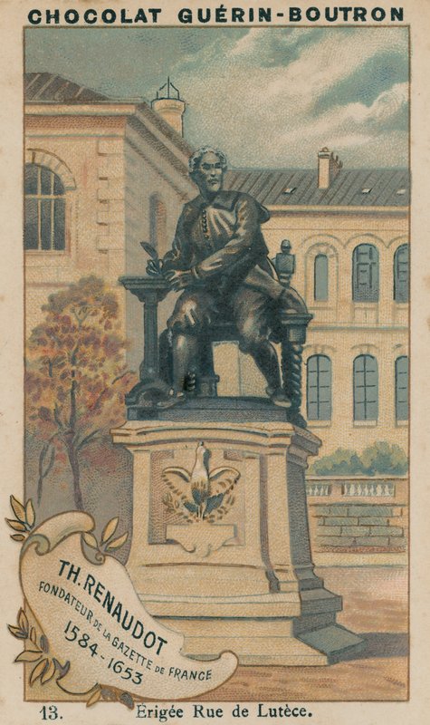 Th Renaudot, Gazette de Francen perustaja, 1584-1653, Erigee Rue de Lutece tekijältä French School